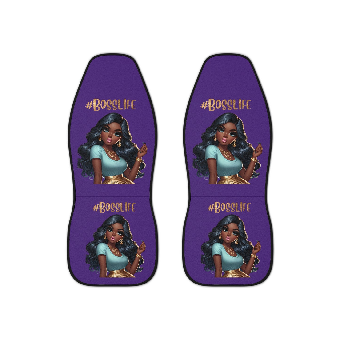 Boss Life Car Seat Covers | Stylish Auto Accessories, Unique Car Decor, Gifts for Boss Women, Car Interior Upgrade, Fun Road Trip Essentials