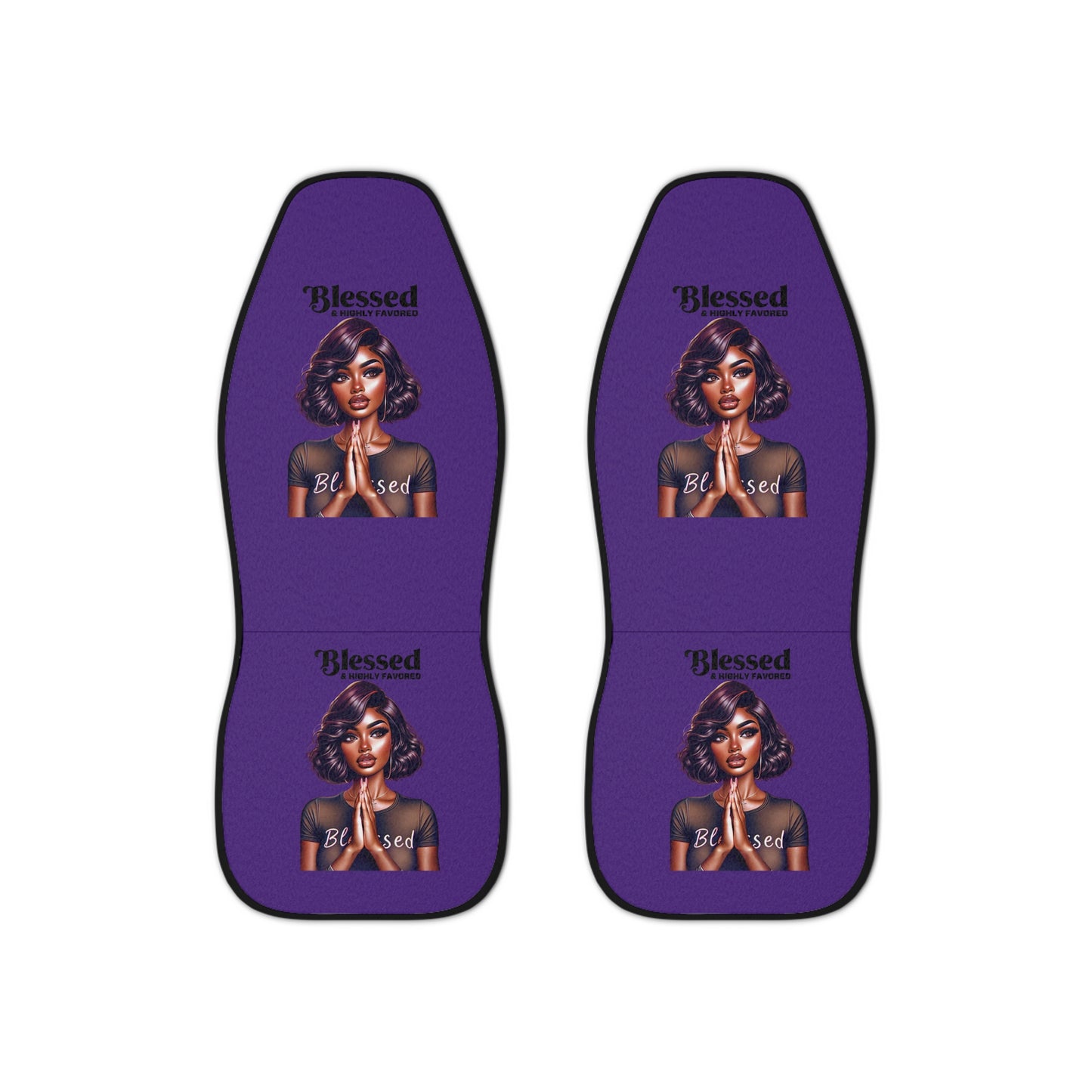 Blessed Car Seat Covers | Decorative Auto Accessories, Purple Seat Protectors, Blessing Gifts, Stylish Car Decor, Custom Car Interiors