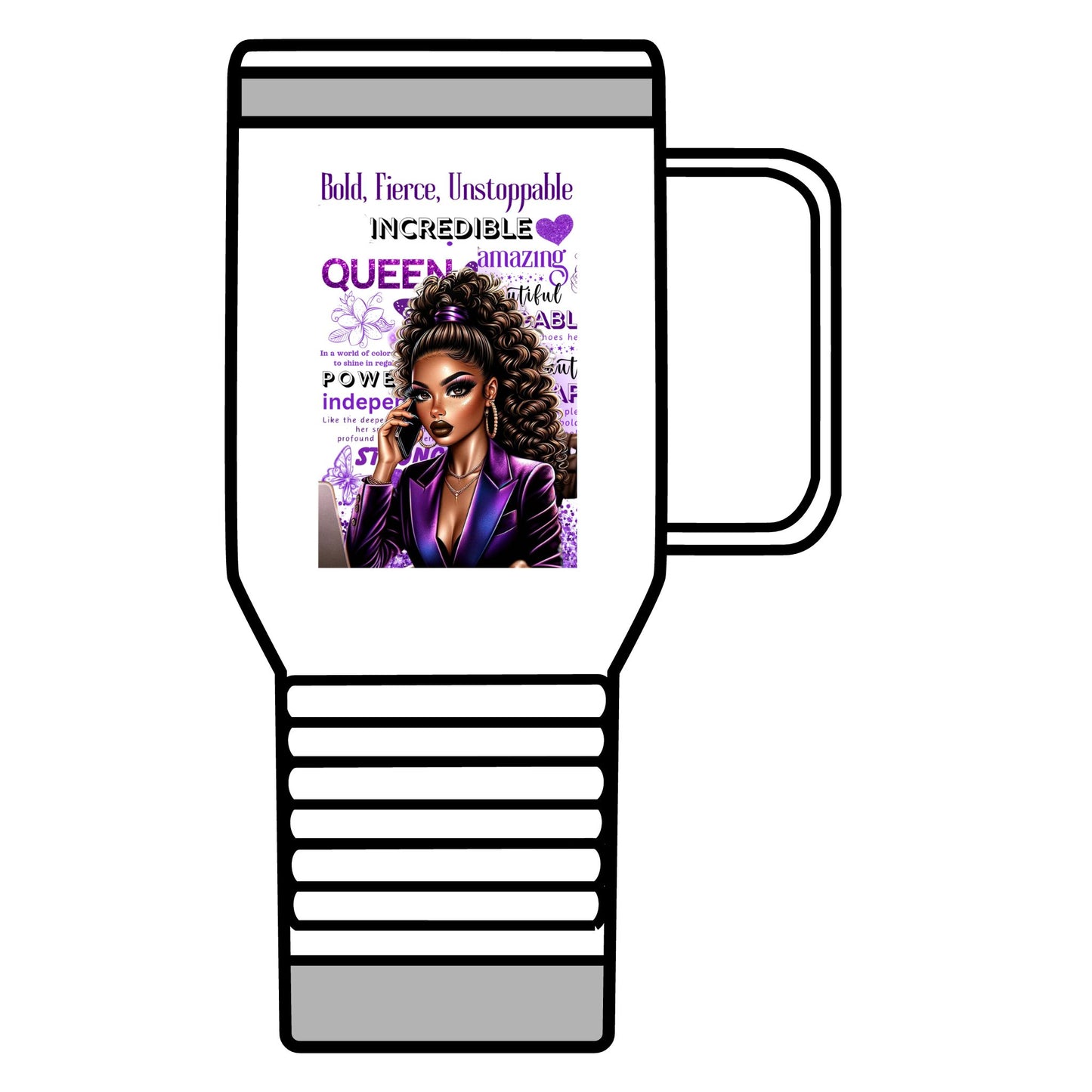 Bold & Fierce Travel Mug - 20oz Coffee Cup for Empowered Queens