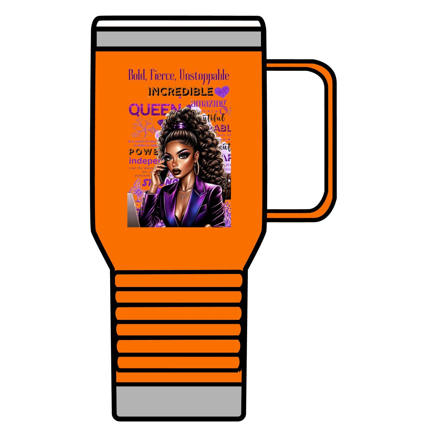 Bold & Fierce Travel Mug - 20oz Coffee Cup for Empowered Queens