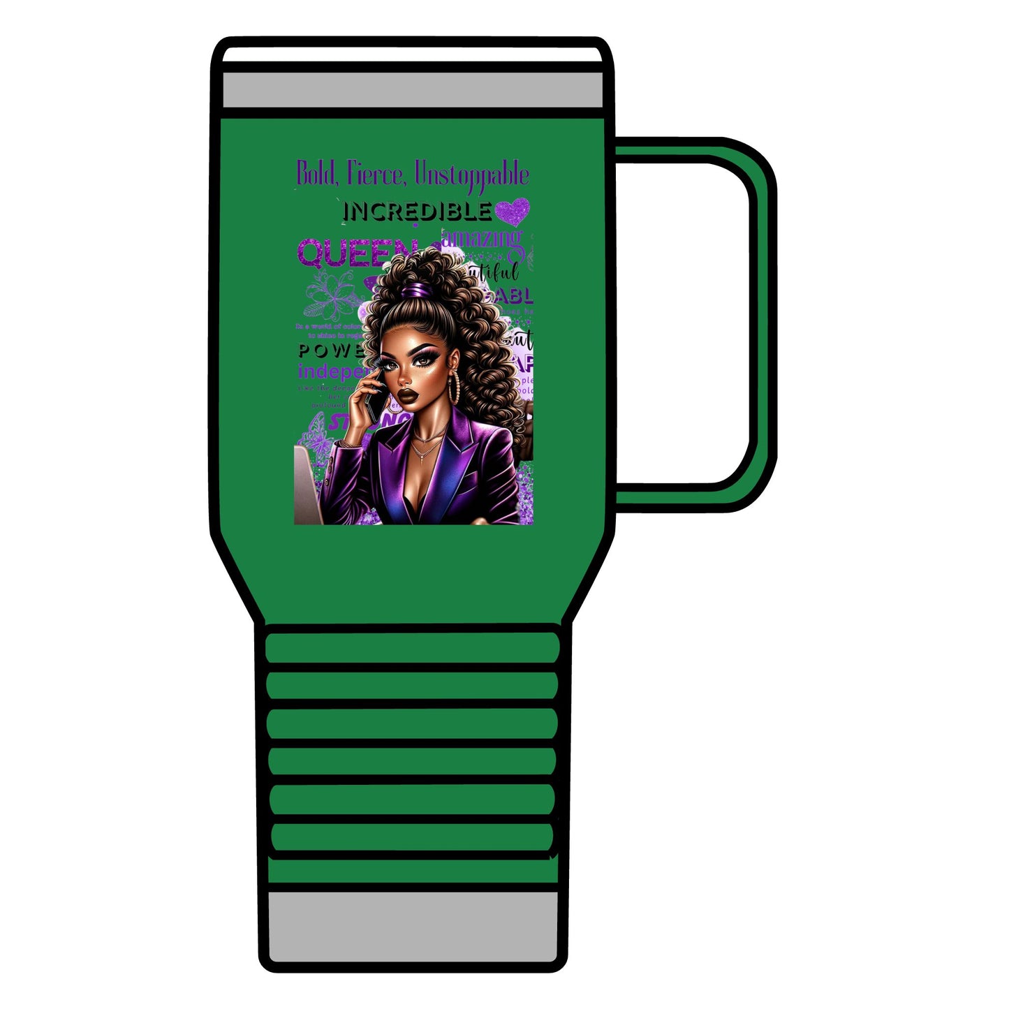 Bold & Fierce Travel Mug - 20oz Coffee Cup for Empowered Queens