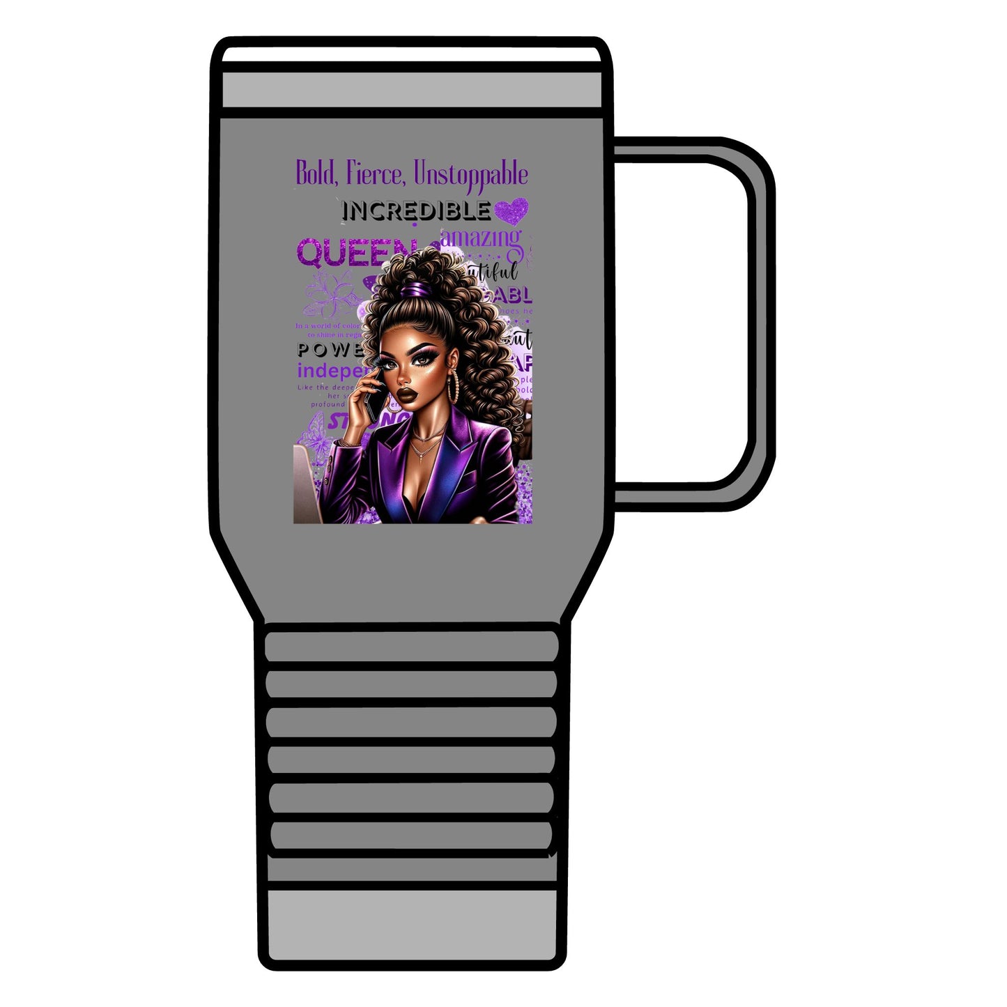 Bold & Fierce Travel Mug - 20oz Coffee Cup for Empowered Queens