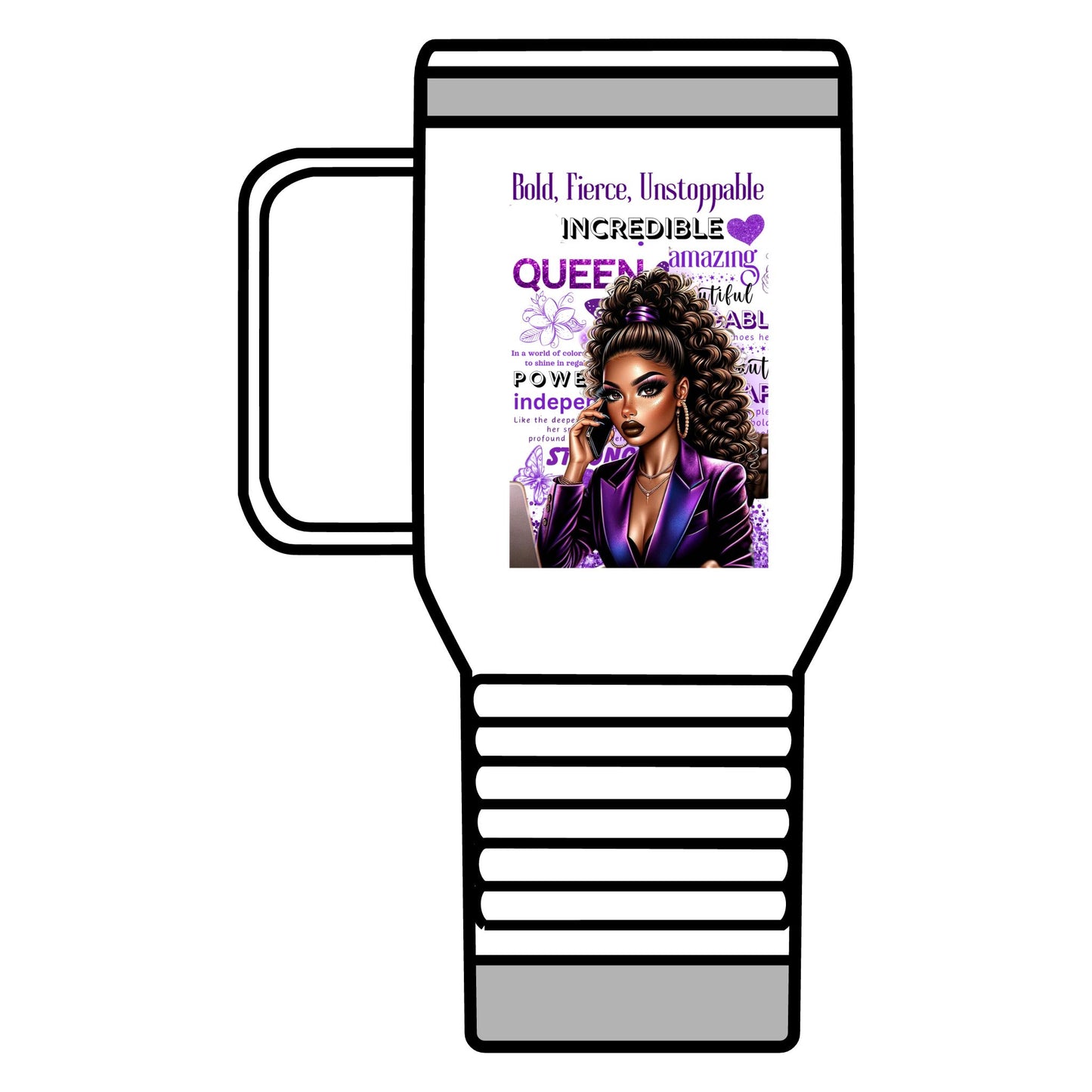 Bold & Fierce Travel Mug - 20oz Coffee Cup for Empowered Queens