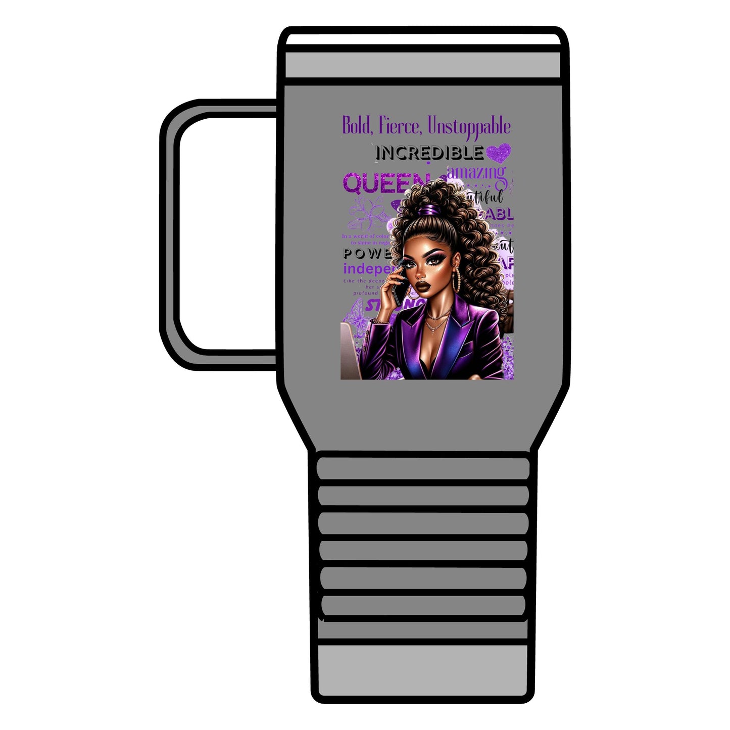 Bold & Fierce Travel Mug - 20oz Coffee Cup for Empowered Queens
