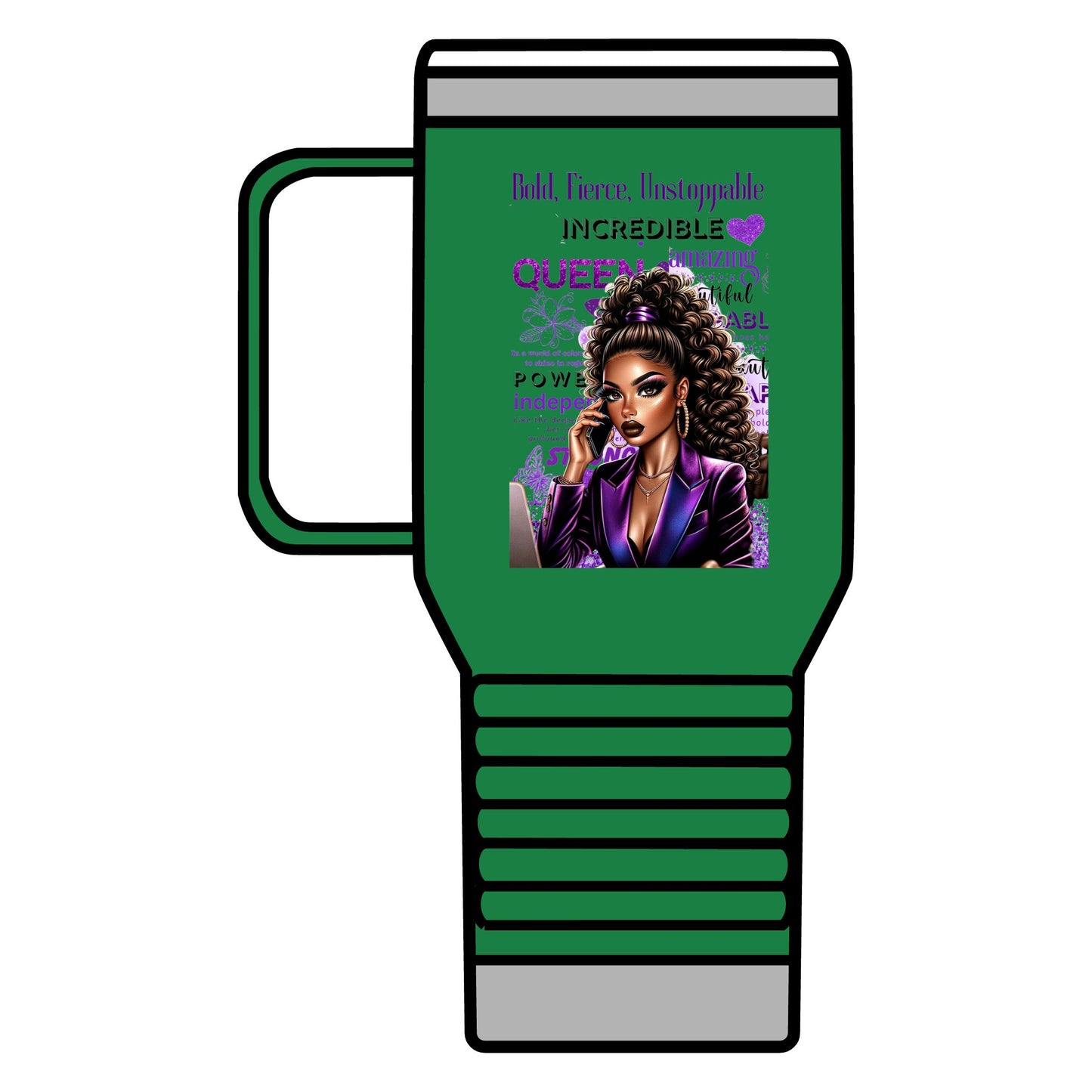 Bold & Fierce Travel Mug - 20oz Coffee Cup for Empowered Queens