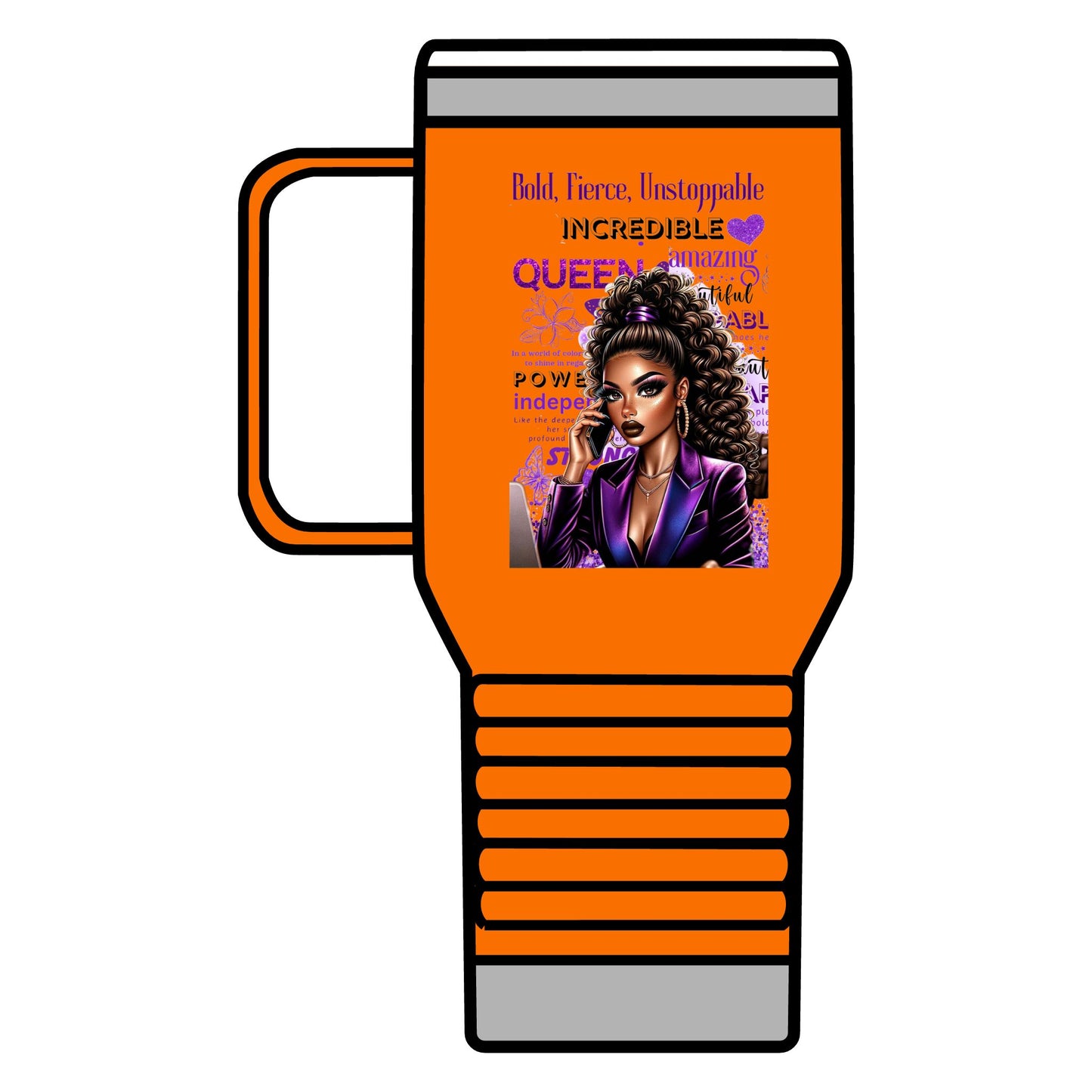 Bold & Fierce Travel Mug - 20oz Coffee Cup for Empowered Queens