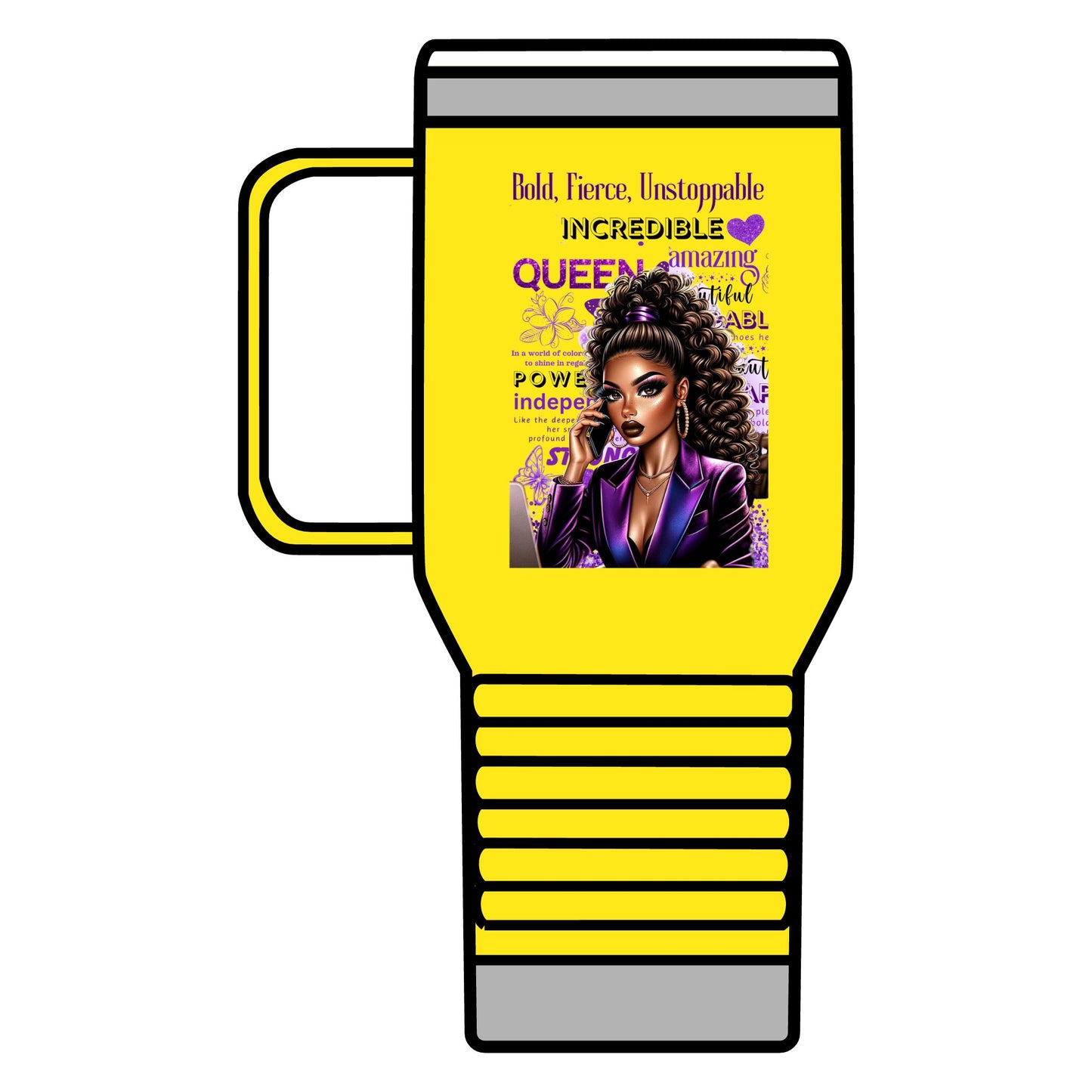 Bold & Fierce Travel Mug - 20oz Coffee Cup for Empowered Queens