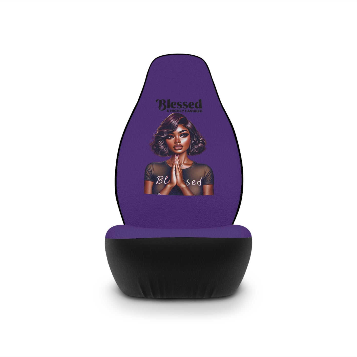 Blessed Car Seat Covers | Decorative Auto Accessories, Purple Seat Protectors, Blessing Gifts, Stylish Car Decor, Custom Car Interiors