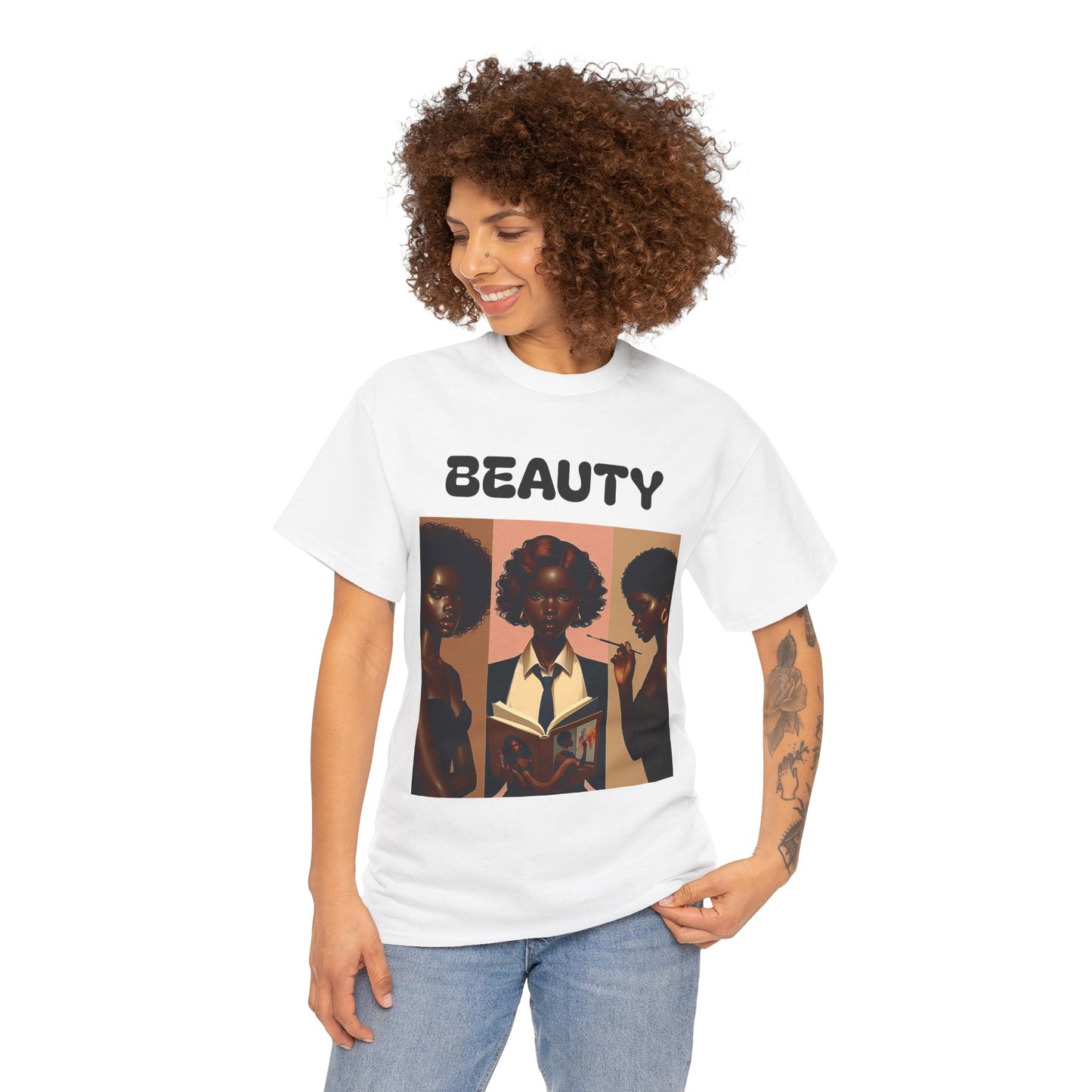 Beauty Unisex Heavy Cotton Tee - Inspirational Art Shirt with Song of Solomon Quote