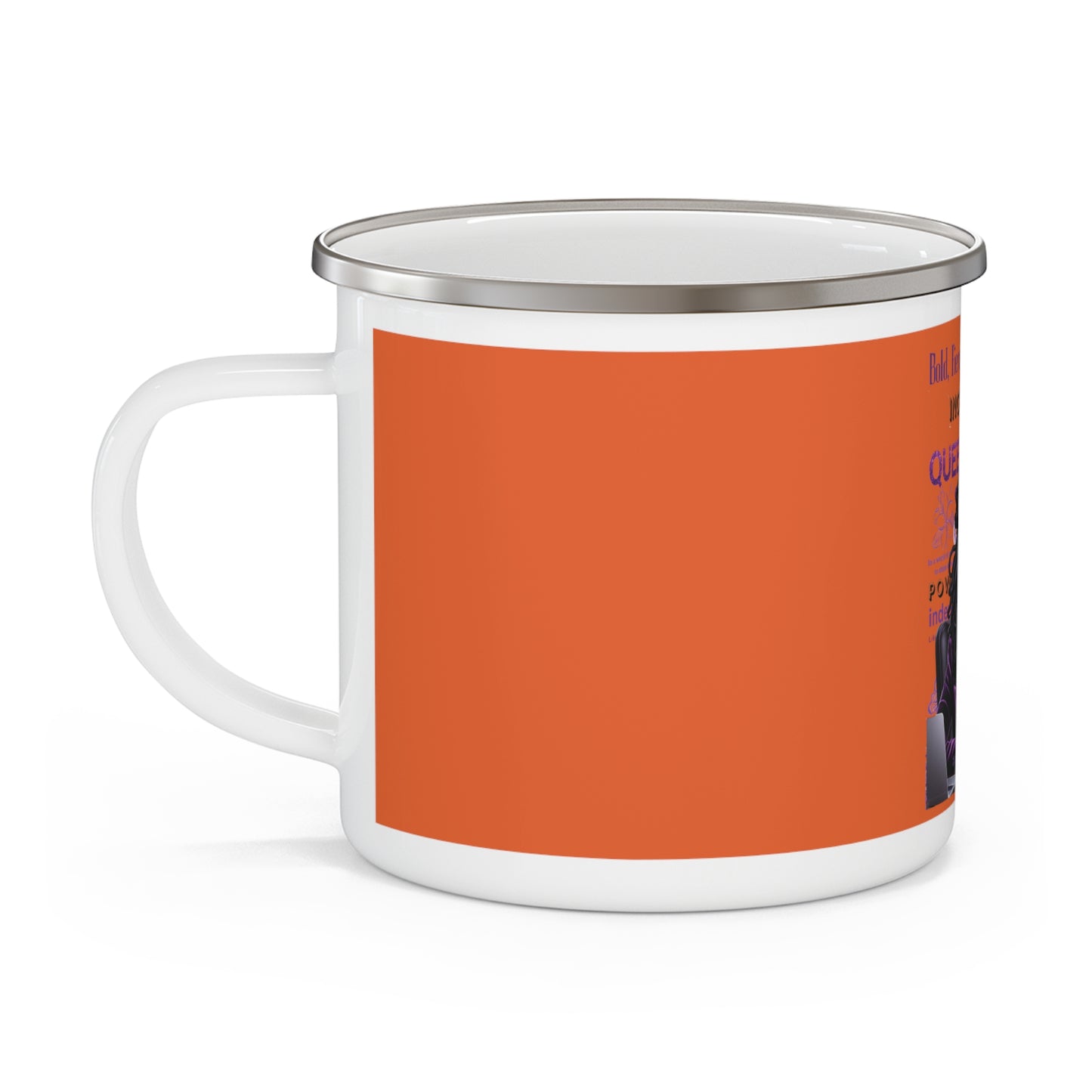 Bold & Fierce Camping Mug - Empowering Design for Adventurers