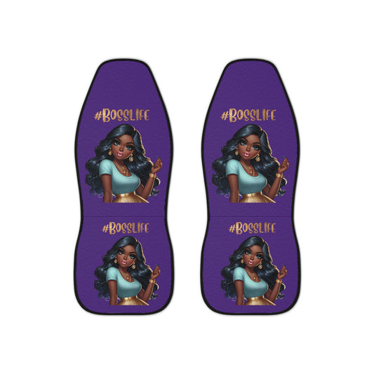 Boss Life Car Seat Covers | Stylish Auto Accessories, Unique Car Decor, Gifts for Boss Women, Car Interior Upgrade, Fun Road Trip Essentials